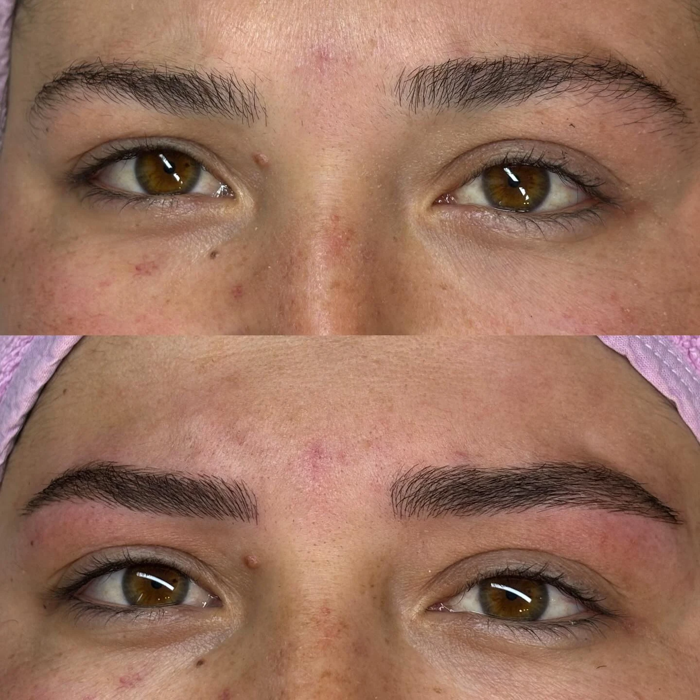 Microblading öncesi ve sonrası